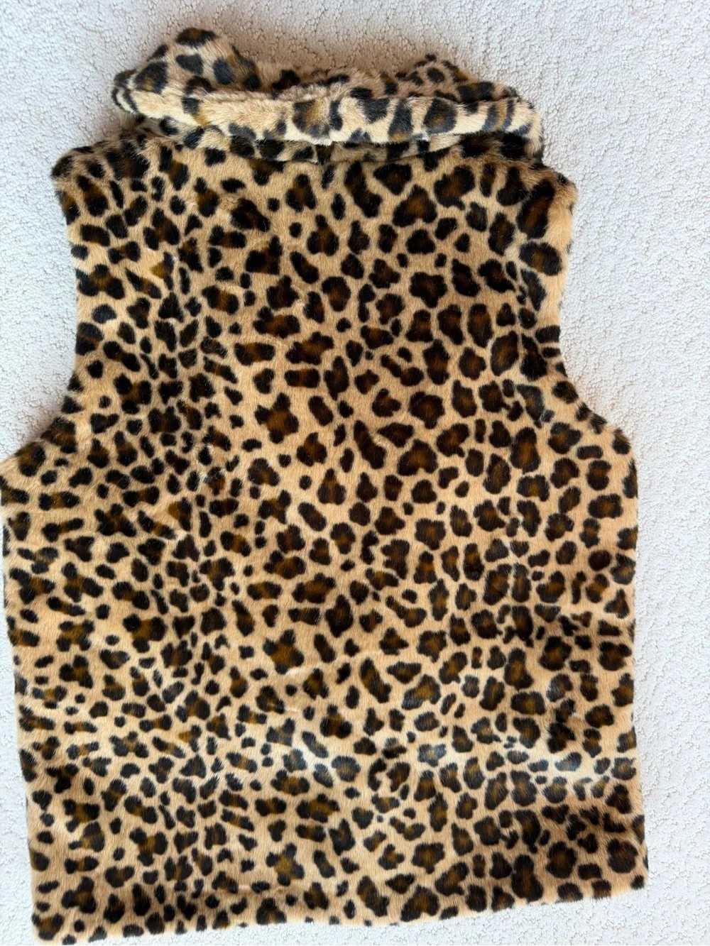 Girl’s Carter's Leopard Faux Fur Vest